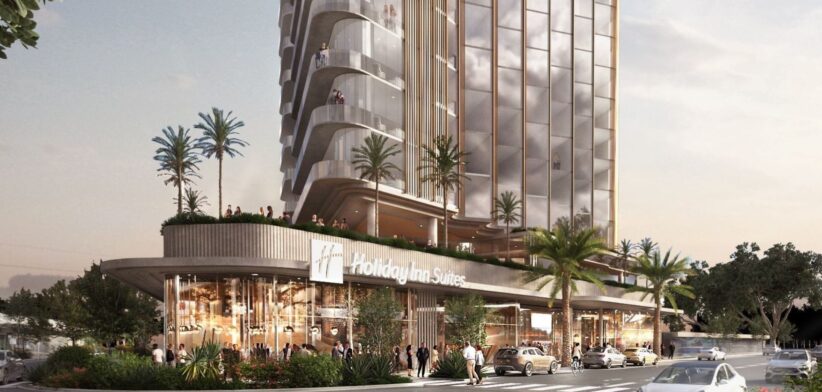 Artist impression of hotel at Bulcock Street . | Newsreel