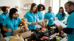 Charity workers