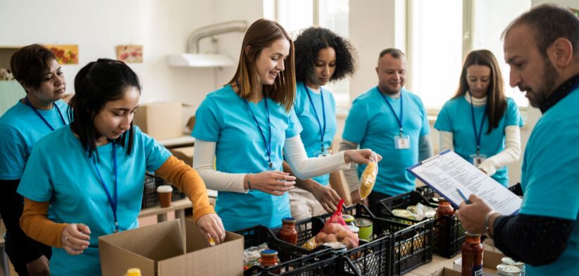 Charity workers