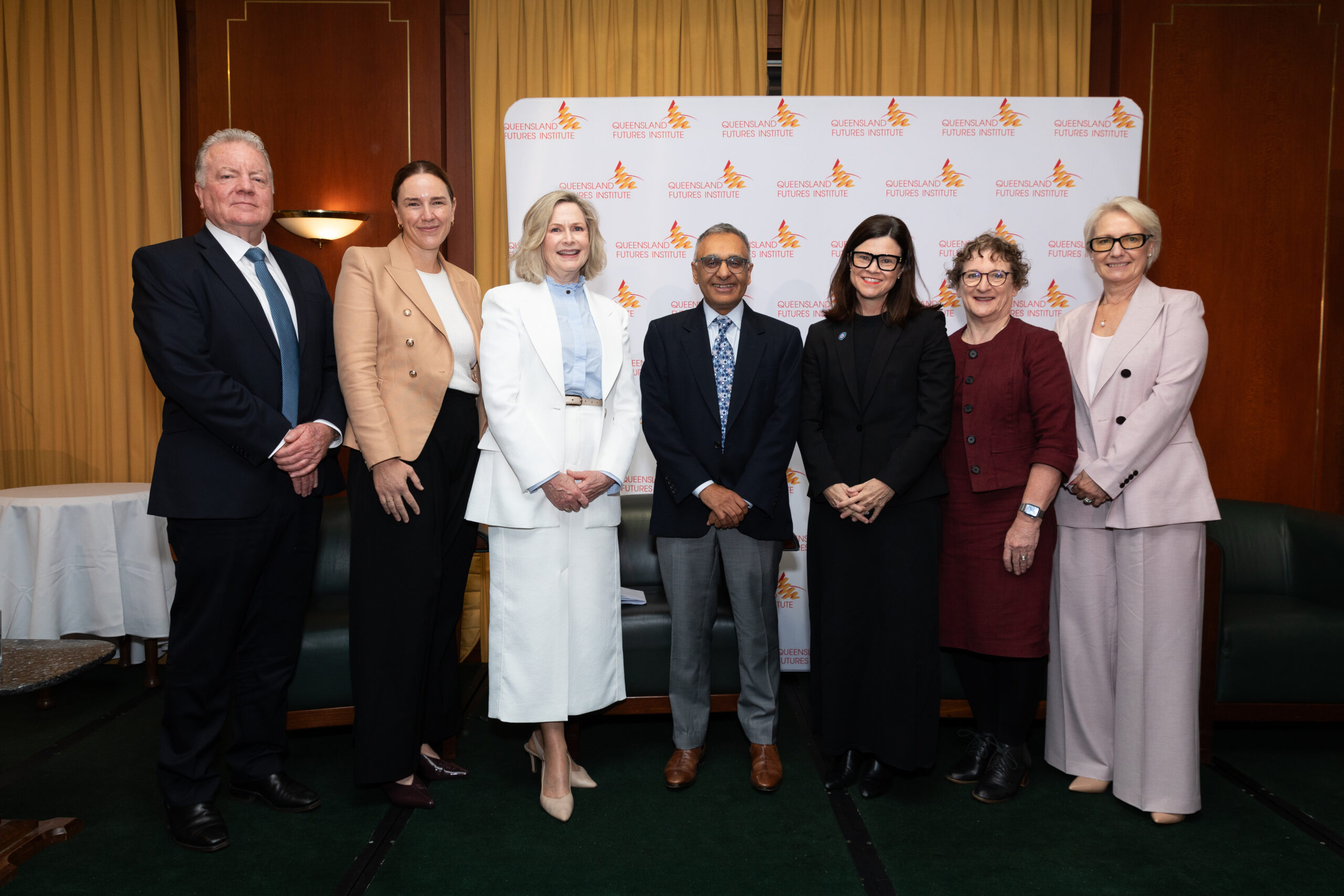 Speakers at today's Queensland Futures Institute 'Solutions for a Healthy State