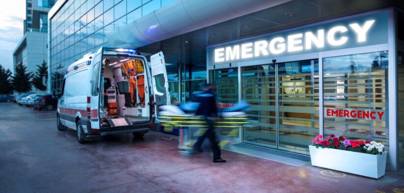 Hospital emergency department. | Newsreel