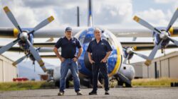Helitak CEO Jason Schellaars and McDermott Aviation CEO John McDermott. | Newsreel