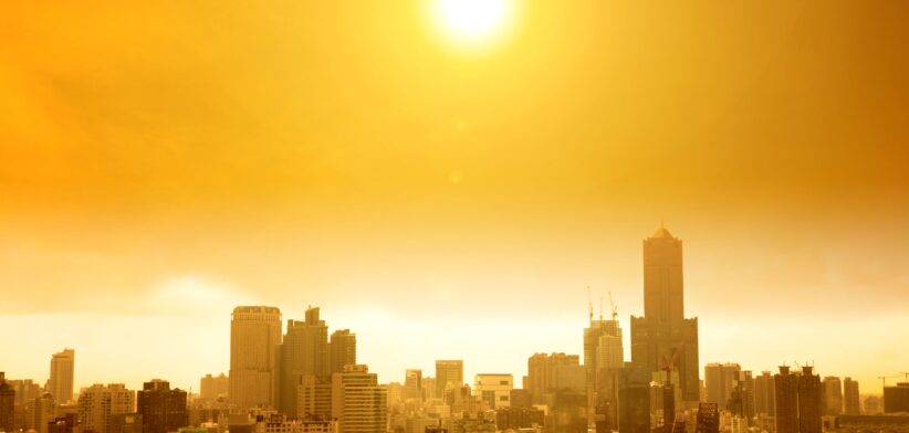 City under blazing sun. | Newsreel