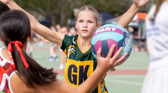 Netball player. | Newsreel