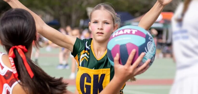 Netball player. | Newsreel