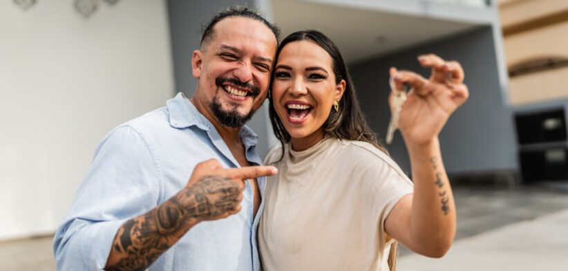 Couple with new home. | Newsreel