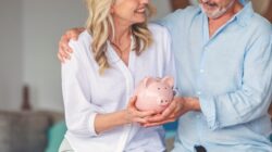 Couple with piggy bank