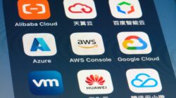 Technology company icons on phone. | Newsreel