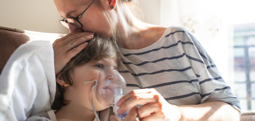 Mother with sick child. | Newsreel