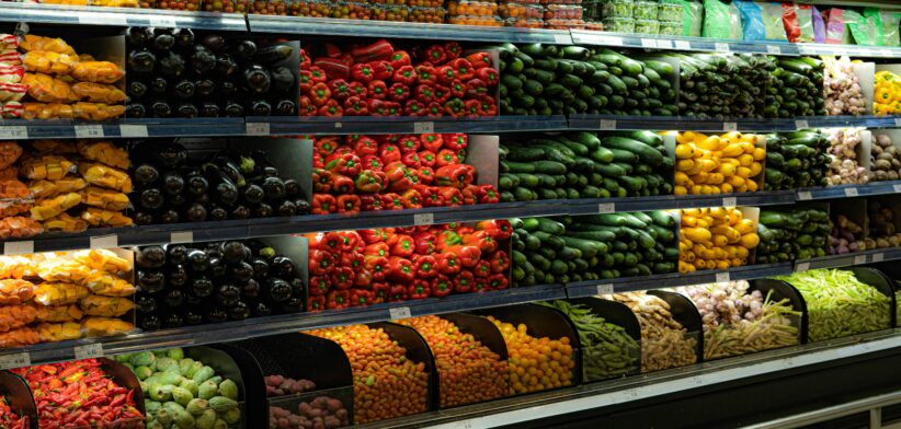 Vegetables in supermarket. | Newsreel