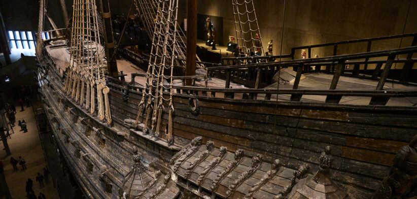 The Vasa ship in Stockholm, Sweden.