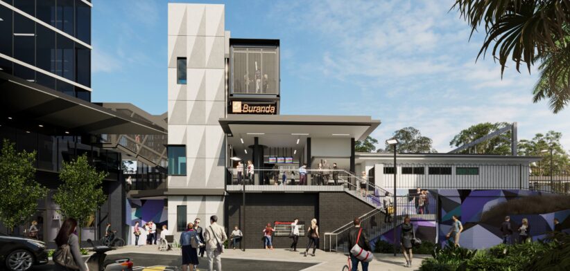 Buranda train station, Brisbane, Australia. | Newsreel