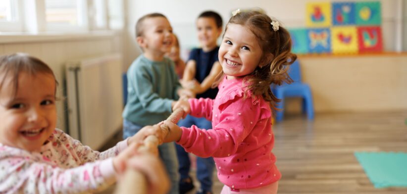 Children in childcare. | Newsreel