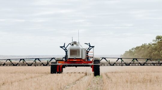 Automated farm equipment. | Newsreel