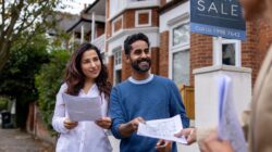 Couple buying a house.