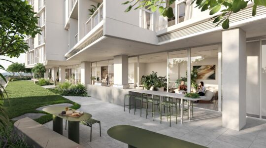 Artist's impression LIV Anura, Newstead, Brisbane.