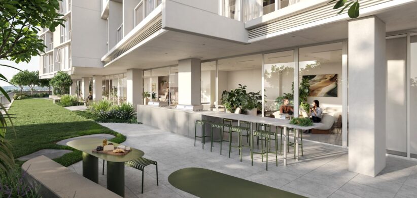 Artist's impression LIV Anura, Newstead, Brisbane.