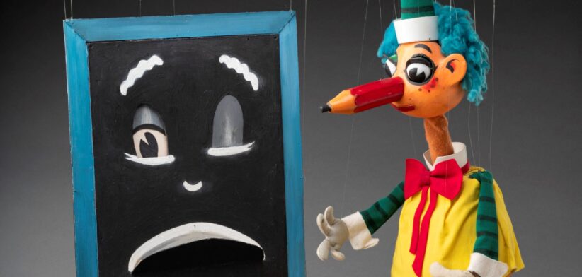 Mr Squiggle and Blackboard. | Newsreel