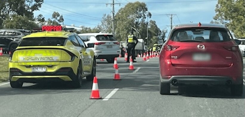 Queensland Police roadside test. | Newsreel