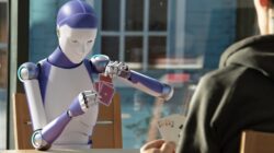 Robot card player. | Newsreel