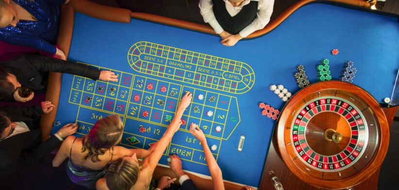 People gambling on roulette. | Newsreel