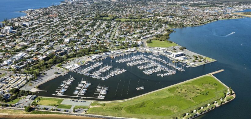 Scarborough boat harbour, Queensland, Australia.