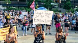 Trump Epstein protesters. | Newsreel