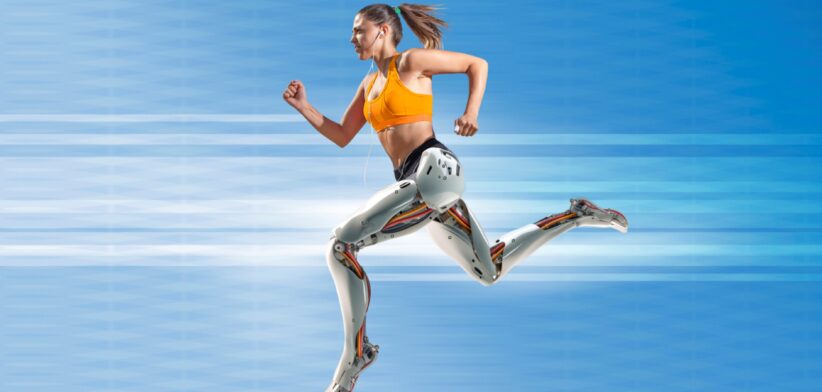 Robot athlete. | Newsreel