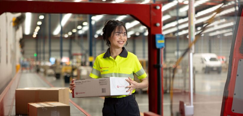 Australia Post worker. | Newsreel