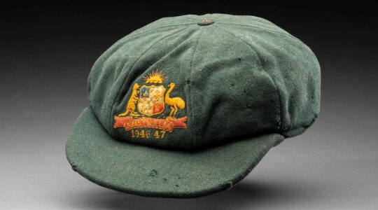Sir Donald Bradman's baggy green cap. | Newsreel