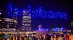 Drones spell out Brisbane. | Newsreel