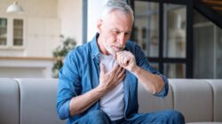 Man coughing. | Newsreel