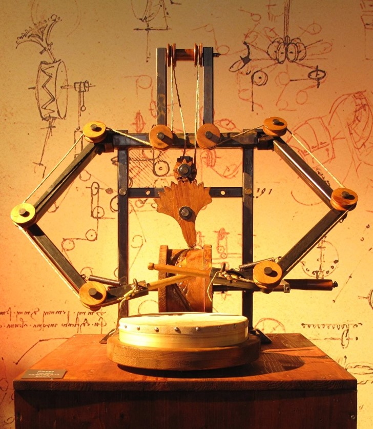 Da Vinci robot drummer