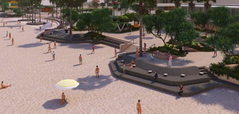 Artist's impression of an extended Cavill Mall on the Gold Coast.
