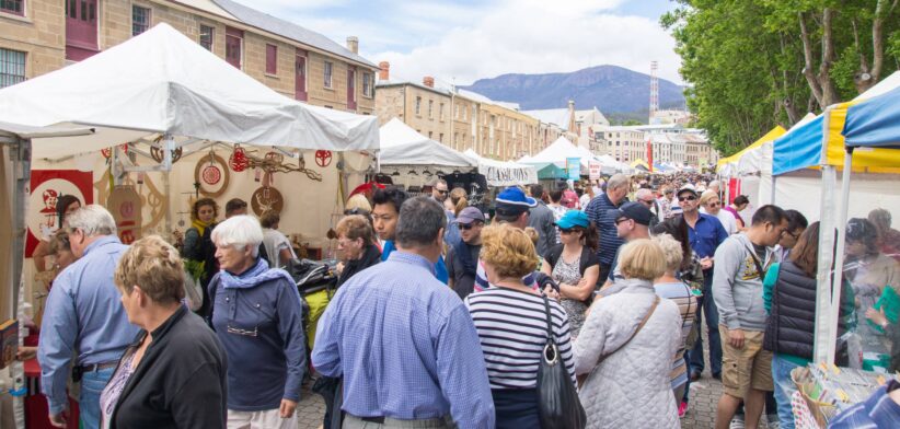 Salamanca Markets, Hobart, Tasmania, Australia. | Newsreel