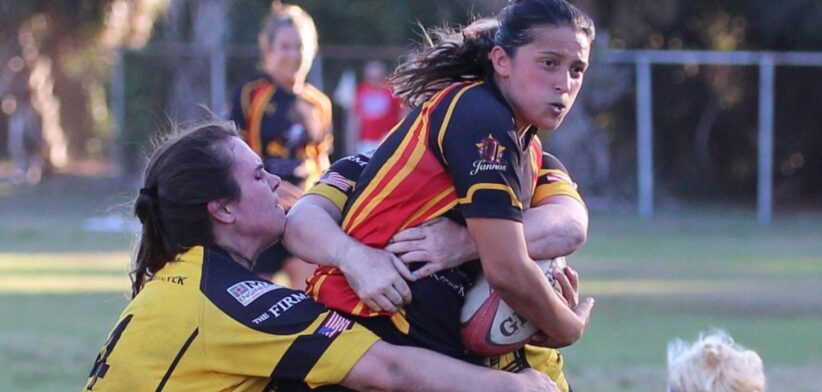 Women's rugby. Newsreel