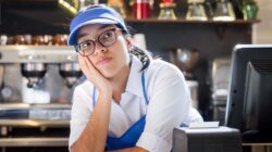 Bored cafe worker. | Newsreel