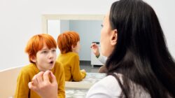 Young boy being treated for stuttering. | Newsreel