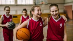 Young girls playing basketball. | Newsreel