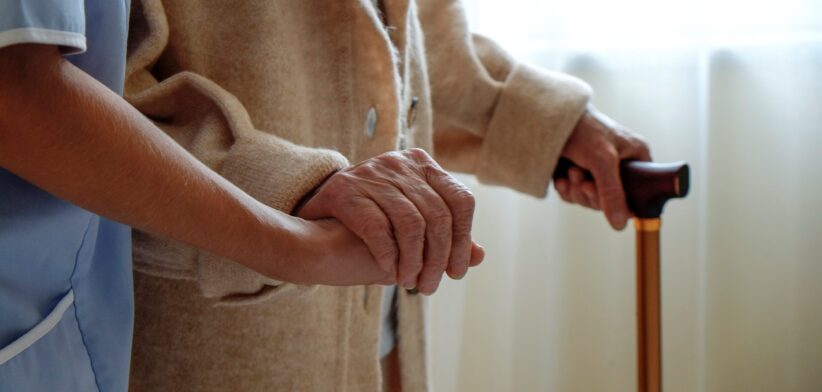 Nurse and aged person. | Newsreel