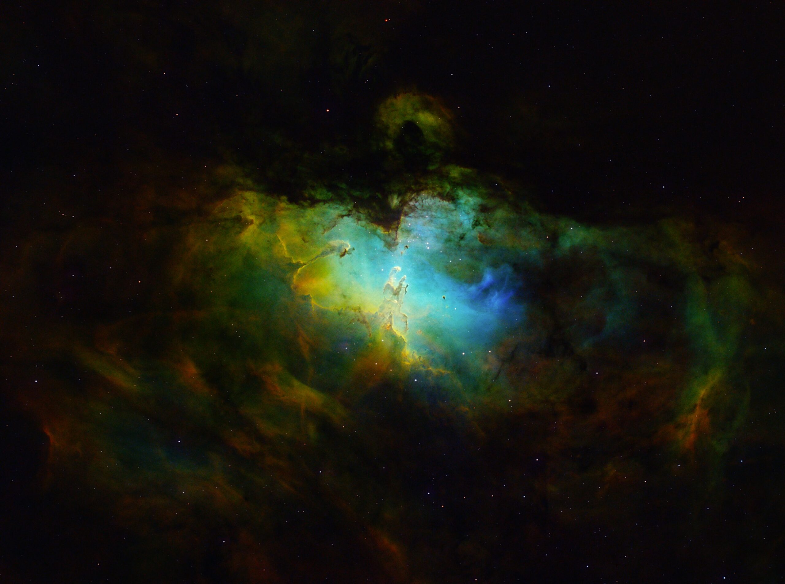 Winner of the David Malin Award's Junior category: Charlie Marzolla, “Eagle Nebula SHO”. | Newsreel