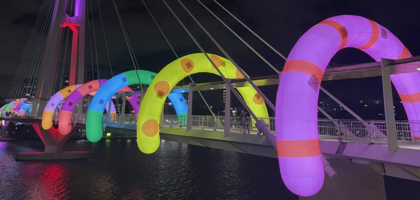 Brisbane Festival Walk This Way installation. | Newsreel