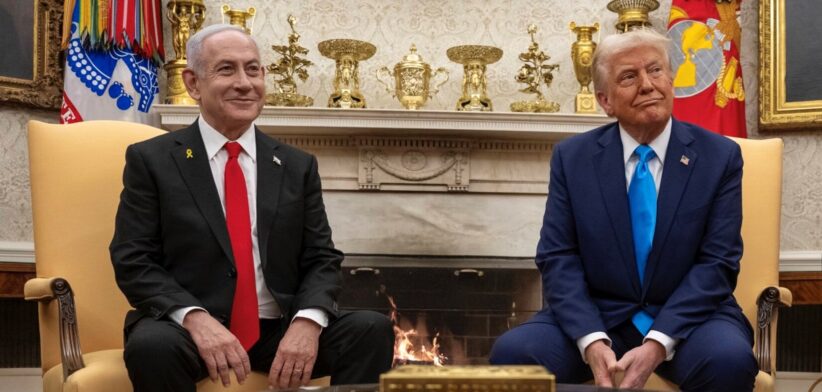United Stated President Donald Trump and Israeli Prime Minister Benjamin Netanyahu at the White House. | Newsreel