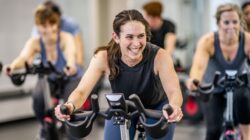 Cycle class at gym. | Newsreel