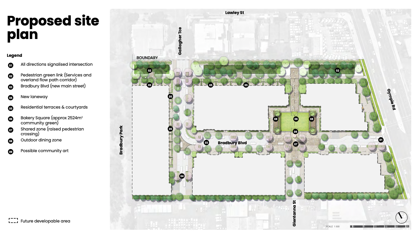 Proposed site plan Top Taste