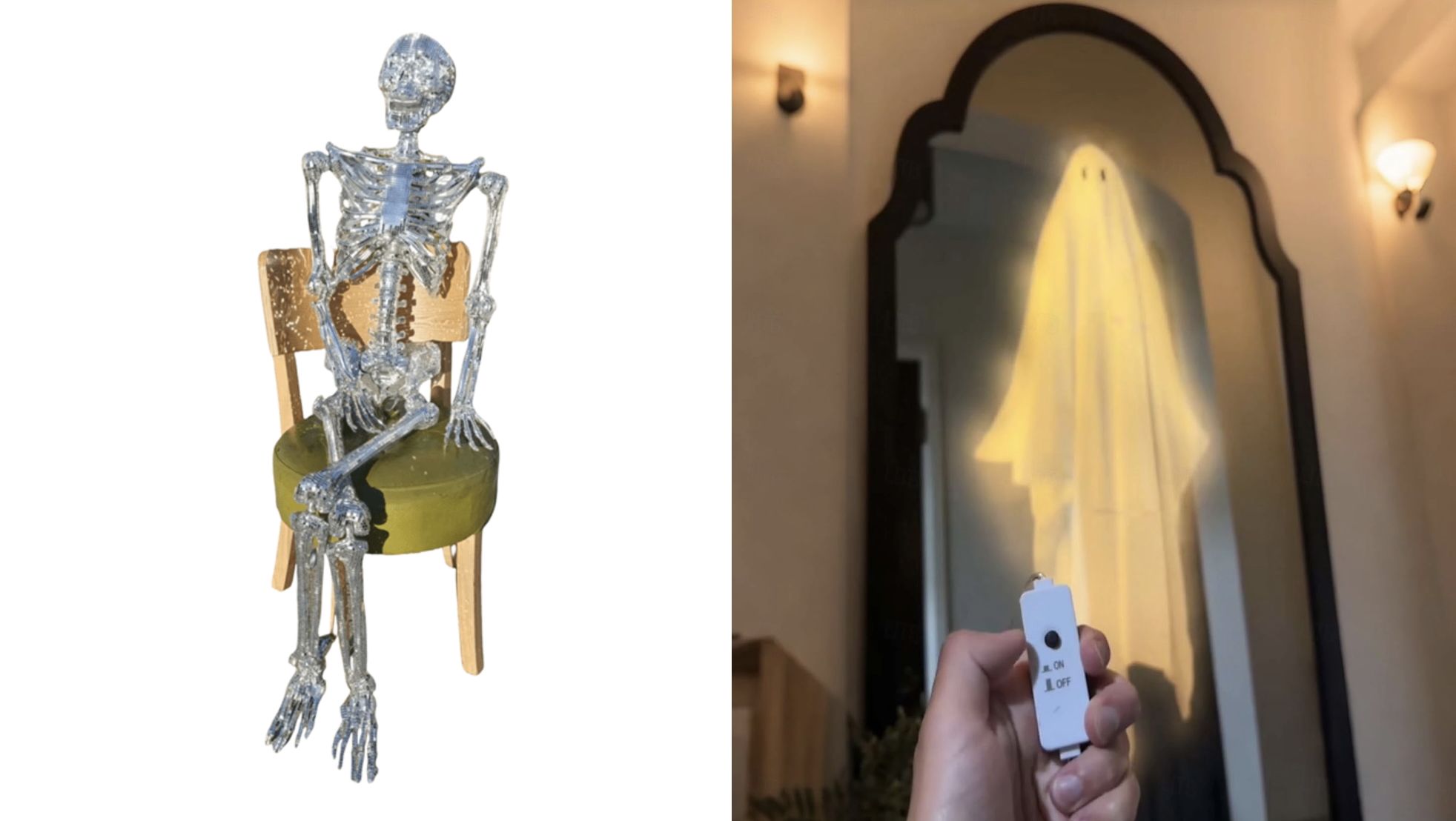 Skeleton, hologram ghost