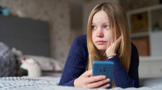 Teenager on phone. | Newsreel