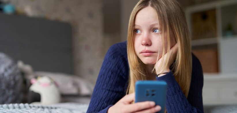 Teenager on phone. | Newsreel