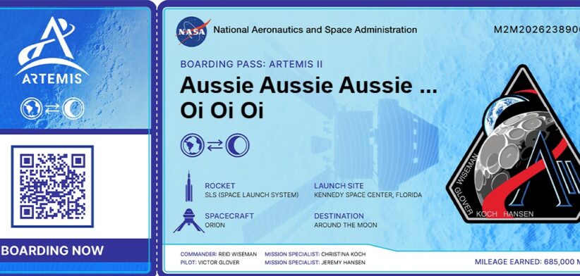 Moon boarding pass. | Newsree