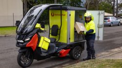 Australia Post's new electric delivery vehicle. | Newsreel